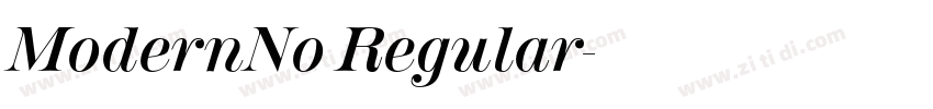 ModernNo Regular字体转换